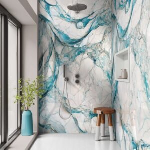 DI-Bond BLUE LAMURA MARBLE Shower Panel