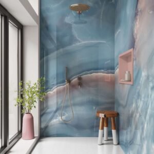DI-Bond BLUE OCEAN MARBLE Shower Panel