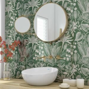 DI-Bond WILLIAM MORRIS BOTANICAL GREEN 02 Shower Panel