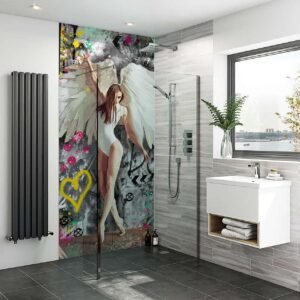DI-Bond ANGEL GRAFFITI SHOWER WALL PANEL Shower Panel