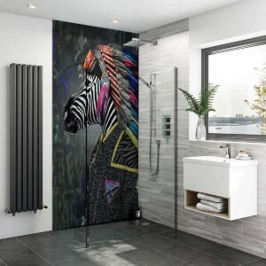 Acrylic CHEROKEE ZEBRA Shower Panel