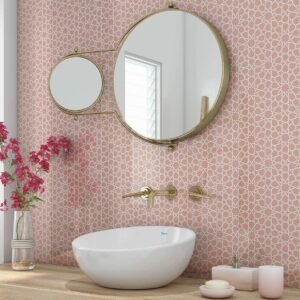 Acrylic MOROCCAN GEOMETRIC PINK Shower Panel