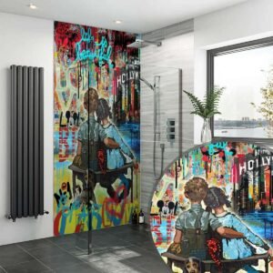 Acrylic HOLDING HANDS Shower Panel