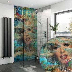 Acrylic MARILYN MONROE GOLD Shower Panel