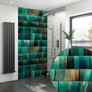 Acrylic AQUA WOODEN STRIPS 03 Shower Panel
