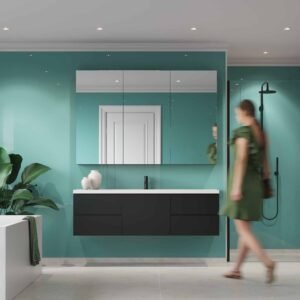Fibo Timeless - Aquamarine Shower wall (Plain Panel)