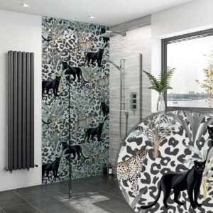 Acrylic LEOPARD PUMA ANIMAL Shower Panel