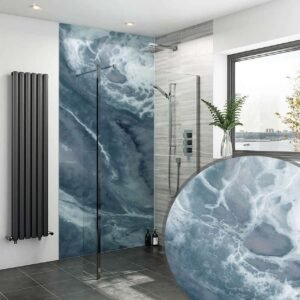 Acrylic OCEAN PATTERN 001 SHOWER WALL PANEL Shower Panel