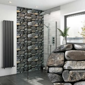 Acrylic PEBBLE STONE ROCK WALL SHOWER WALL PANEL Shower Panel