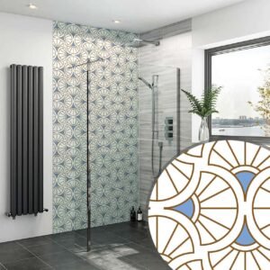 Acrylic RETRO TILED SHOWER WALL PANEL Shower Panel