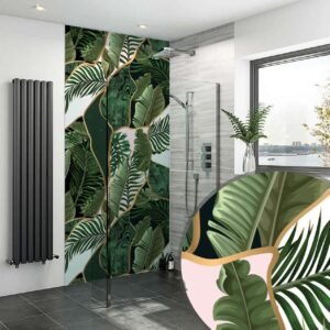 Acrylic TROPICAL ABSTRACT Shower Panel