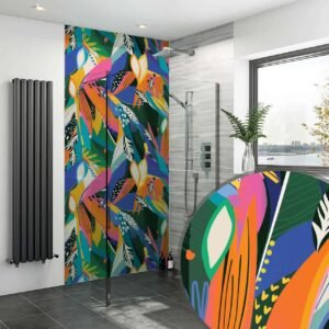 Acrylic TROPICAL PARADISE 02 SHOWER WALL PANEL Shower Panel