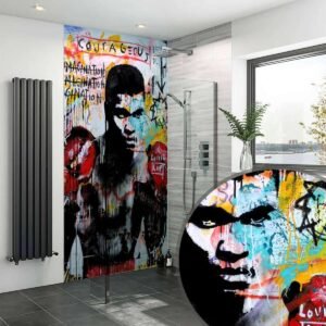 Acrylic MUHAMMED ALI LEGEND Shower Panel
