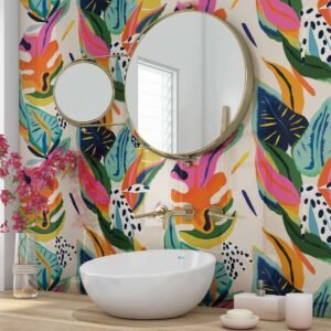 Acrylic TROPICAL PARADISE Shower Panel