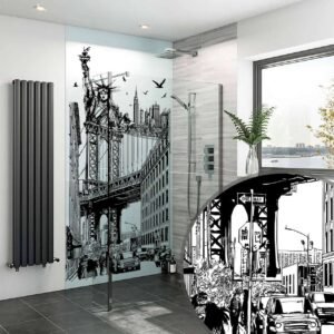 Acrylic NEW YORK SKETCHES Shower Panel