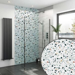 Acrylic TERRAZZO MARBLE Shower Panel