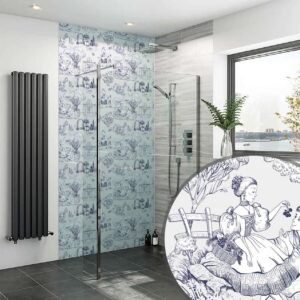 Acrylic TOILE DE JOUY ROMANCE Shower Panel