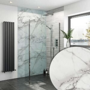 DI-Bond WHITE MARBLE STONE Shower Panel