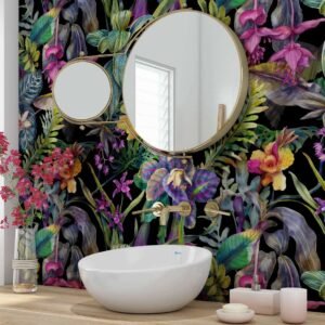 DI-Bond FLORAL DREAM DARK Shower Panel