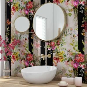 DI-Bond FLORAL WATERCOLOUR ELEGANCE 01 Shower Panel
