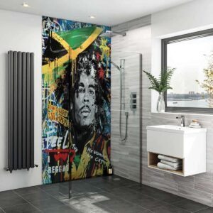 Acrylic BOB MARLEY Shower Panel