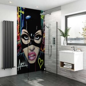 Acrylic CAT WOMAN Shower Panel