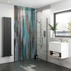 Acrylic ABSTRACT RAIN Shower Panel