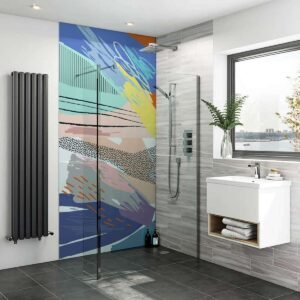 Acrylic ABSTRACT SCANDINAVIAN 03 Shower Panel