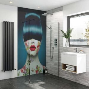 Acrylic ORIENTAL LADY Shower Panel