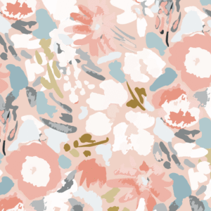 DI-Bond GOUACHE FLORAL HAND PAINTING Shower Panel