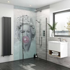 Acrylic QUEEN ELIZABETH Shower Panel