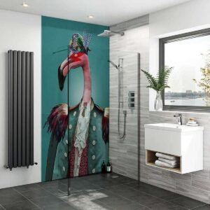 Acrylic ADMIRAL FLAMINGO Shower Panel
