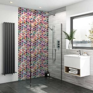 Acrylic HEXAGONS Shower Panel