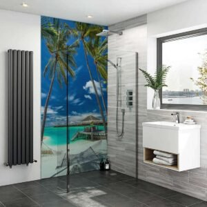 Acrylic TROPICAL BEACH 04 Shower Panel