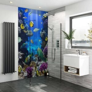 Acrylic TROPICAL SEA 01 Shower Panel