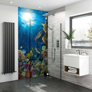 Acrylic TROPICAL SEA 02 Shower Panel