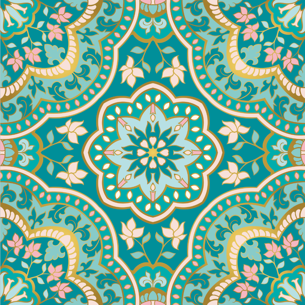 DI-Bond INDIAN FLORAL MANADALA Shower Panel