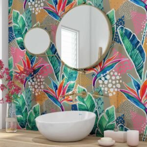 DI-Bond BIRDS OF PARADISE Shower Panel