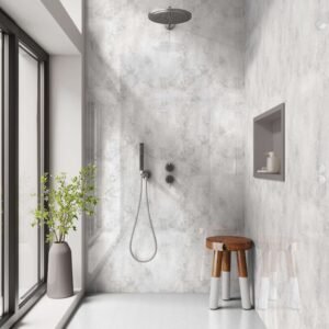 DI-Bond LIGHT GREY MARBLE Shower Panel