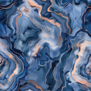 DI-Bond MARBLE ALCOHOL INK IN BLUE Shower Panel