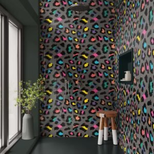 DI-Bond NEON LEOPARD Shower Panel