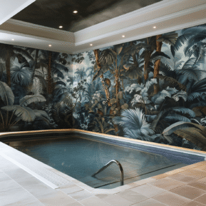 DI-Bond BLUE JUNGLE Shower Panel