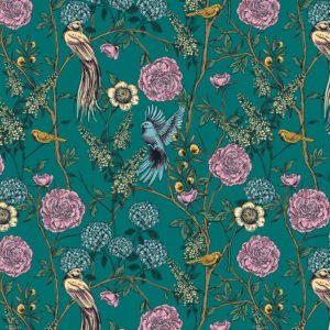 Vintage Birds Showerwall Acrylic Wall Panels