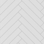 Snow White Chevron Tile Showerwall Laminate Panels