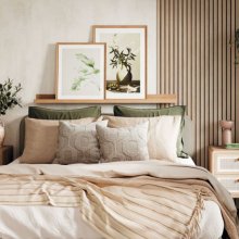 Beige Grey Lorenzo Oak Naturepanel Slat Wall Panel