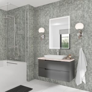 Platinum Stone Wetwall Mermaid Plywood Bathroom Wall Boards
