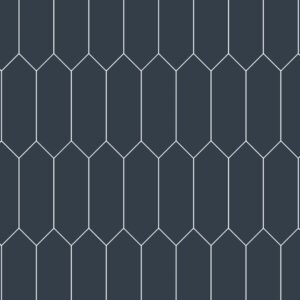 Acrylic Elongated Hexagone Oxford Blue Shower Panel