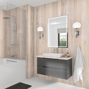 Scandi Oak Wetwall Mermaid Plywood Bathroom Wall Boards