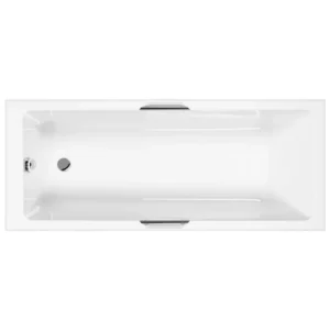 Carron Integra Eco 1600 x 700 Low Level Single Ended Bath with Grips - Carronite