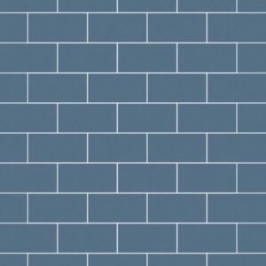 Multipanel Misty Blue Metro Tile Effect Shower Board